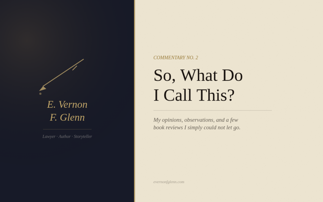 So, What Is a Blog? | E. Vernon F. Glenn Commentary
